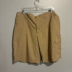 Columbia Men’s Khaki Cargo Hiking Shorts Size 38W 10L Outdoor Lightweight Shorts